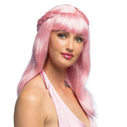 Op deze afbeelding zie je een Accessoires, van het merk Boland. Pruik Pink Sweety