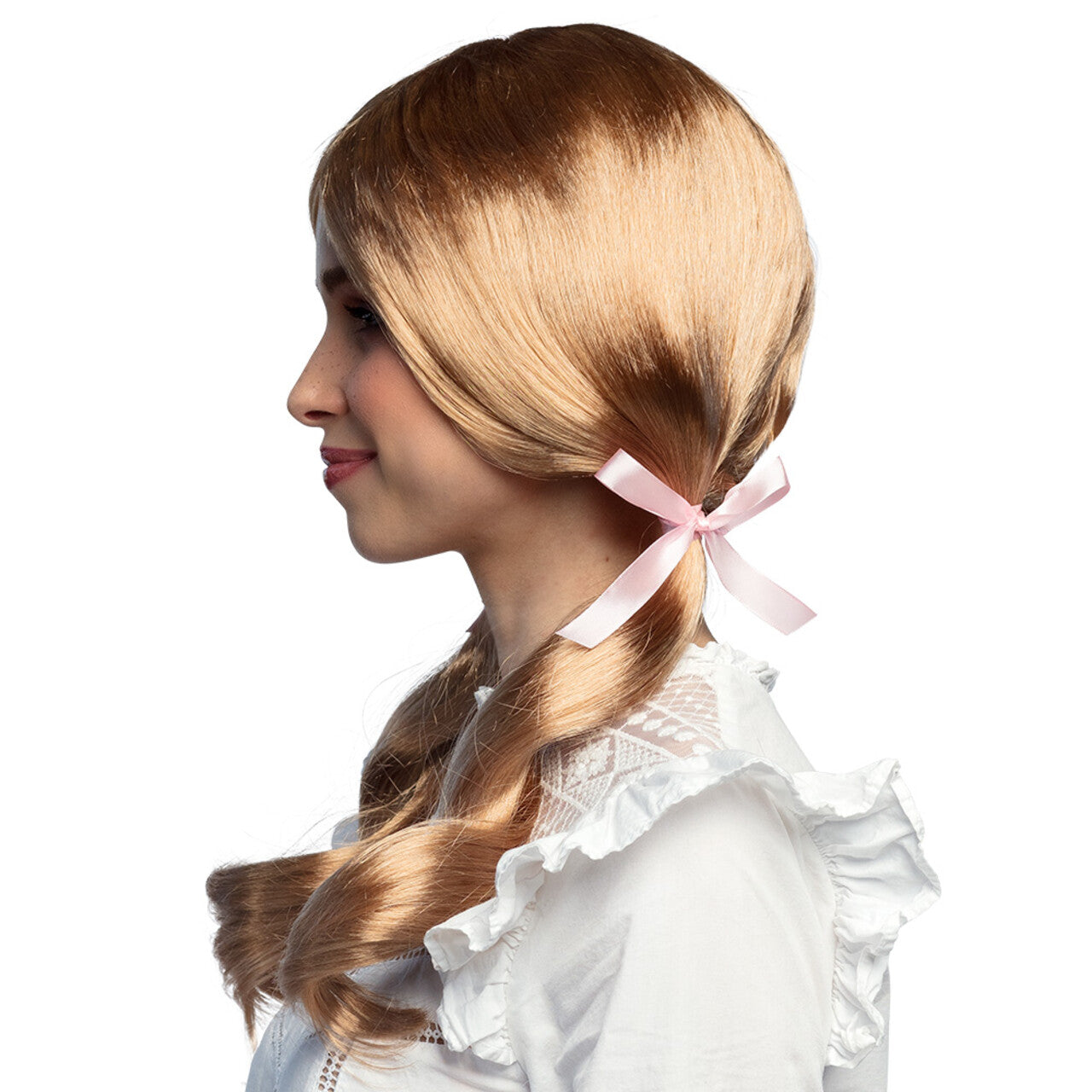 Op deze afbeelding zie je een Accessoires, van het merk Boland. Pruik Schoolmeisje Pretty Charlotte