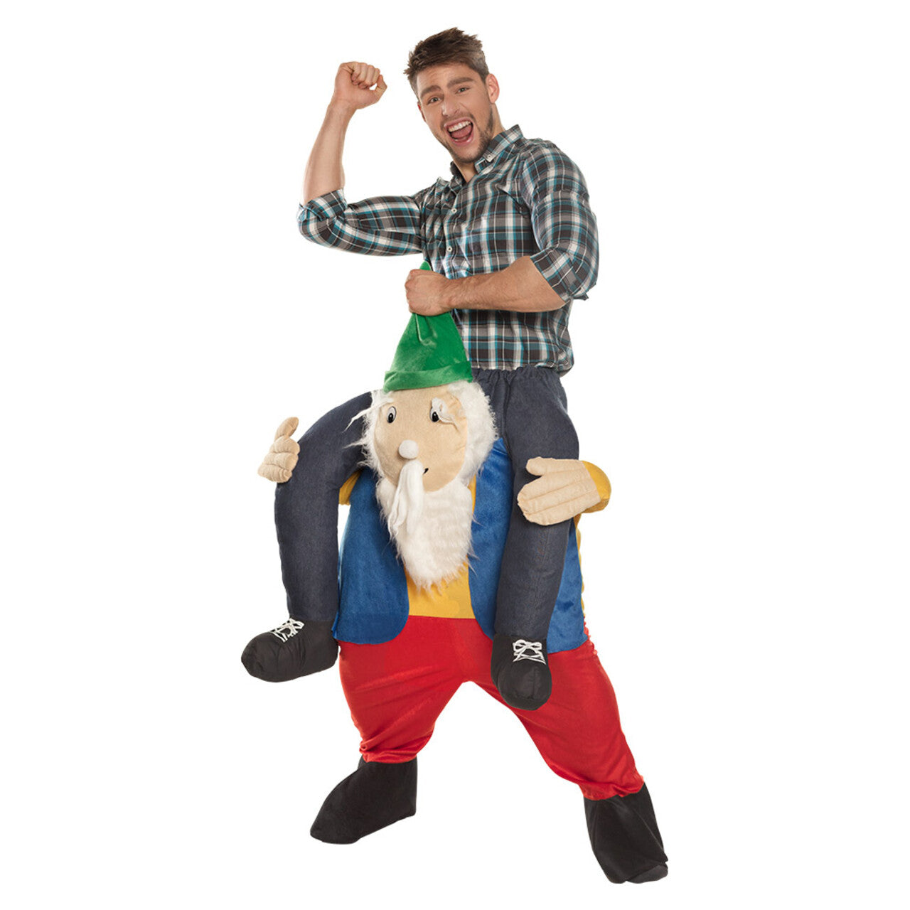 Op deze afbeelding zie je een Kostuums, van het merk Boland. Op De Rug Van Een Duitse Kabouter Kostuum