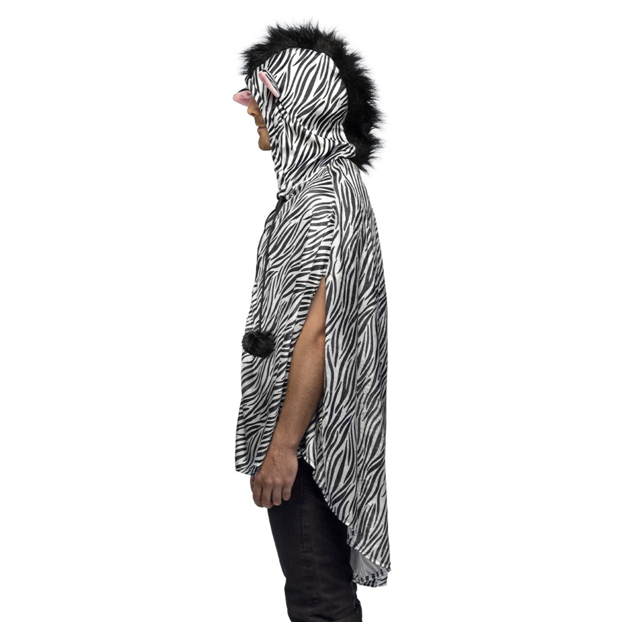 Op deze afbeelding zie je een Kostuums, van het merk Boland. Poncho Zebra Kostuum