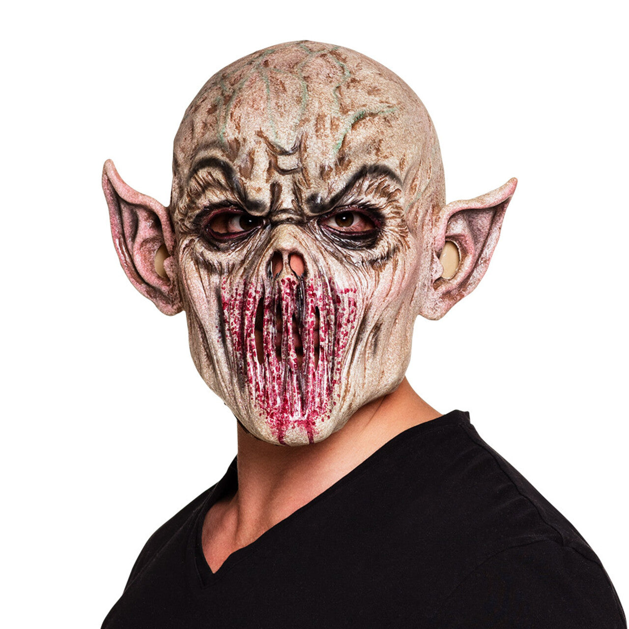 Op deze afbeelding zie je een Accessoires, van het merk Boland. Latex Hoofdmasker Buitenaards Monster
