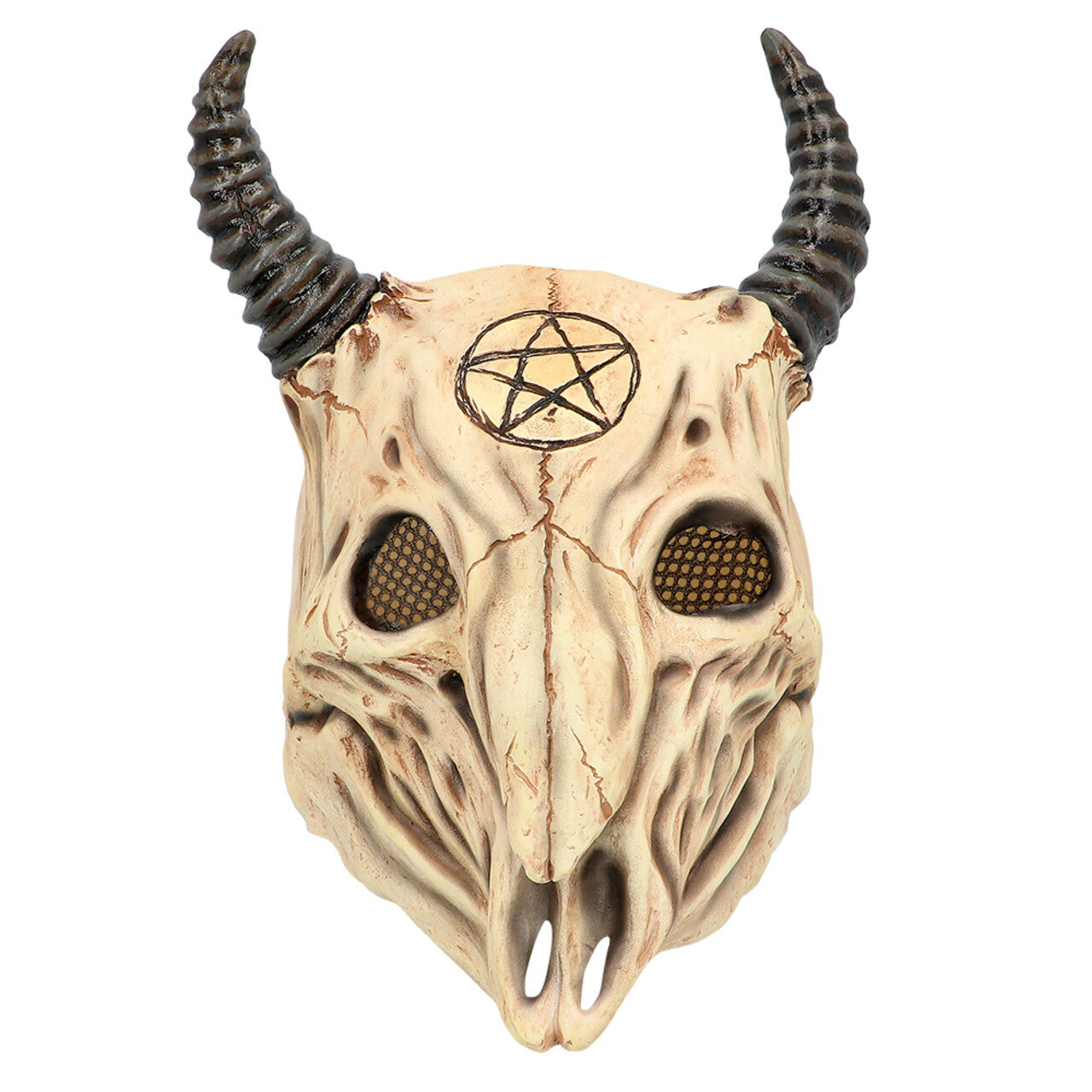 Op deze afbeelding zie je een Accessoires, van het merk Boland. Masker Satanische Ram Schedel