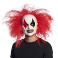 Latex Hoofdmasker Enge Clown Met Haar