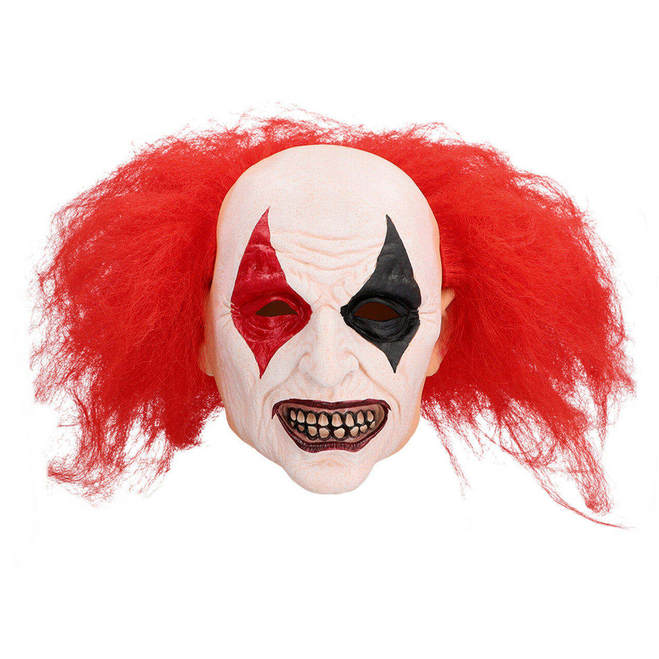 Op deze afbeelding zie je een Accessoires, van het merk Boland. Latex Hoofdmasker Enge Clown Met Haar