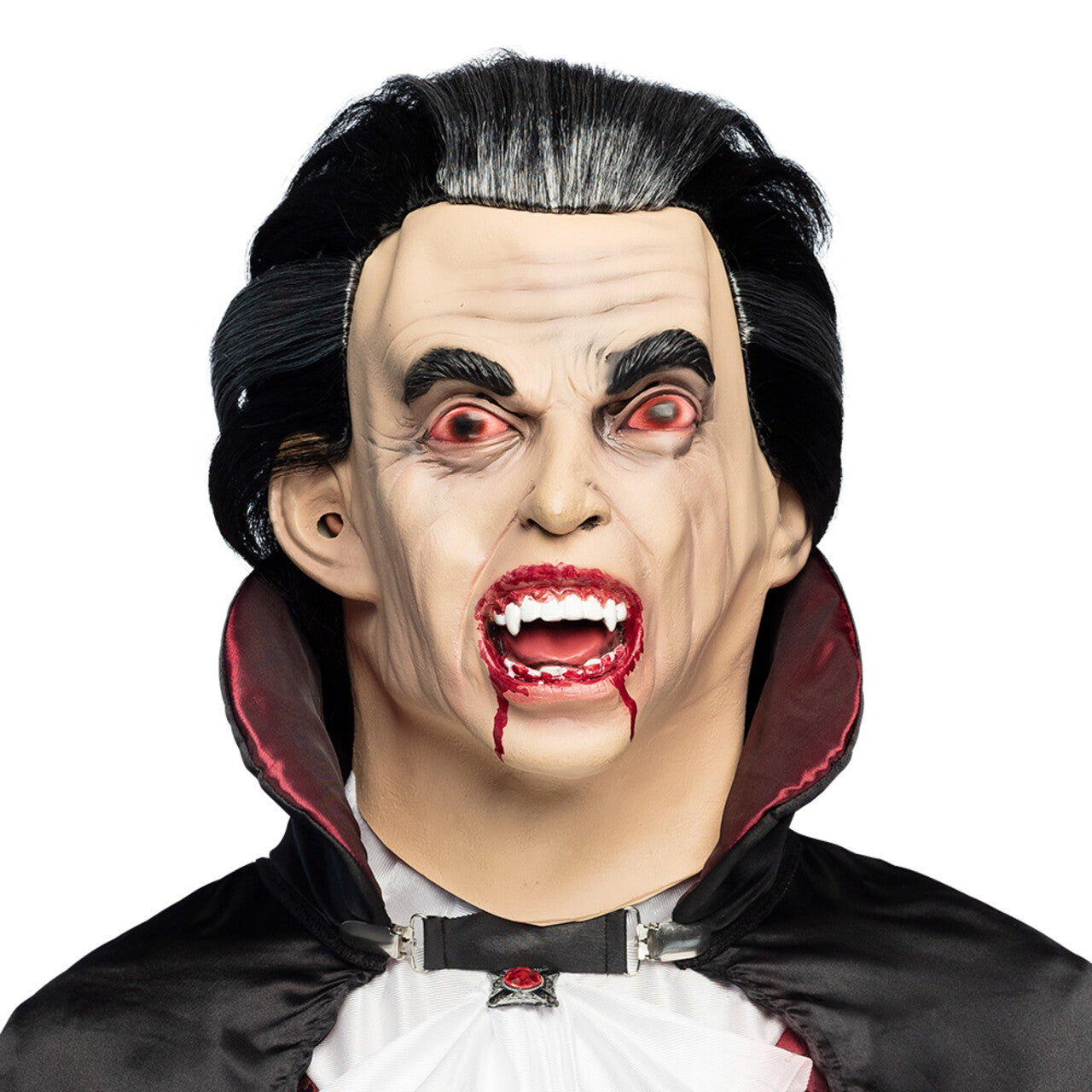 Op deze afbeelding zie je een Accessoires, van het merk Boland. Graaf Nachtvampier Latex Hoofdmasker