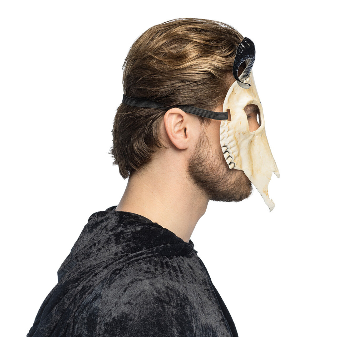 Op deze afbeelding zie je een Accessoires, van het merk Boland. Demon Ram Halfmasker
