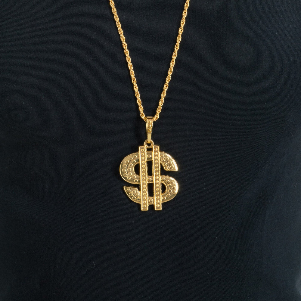 Op deze afbeelding zie je een Accessoires, van het merk Chaks. Ketting Goud Dollar Sign