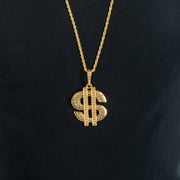Op deze afbeelding zie je een Accessoires, van het merk Chaks. Ketting Goud Dollar Sign