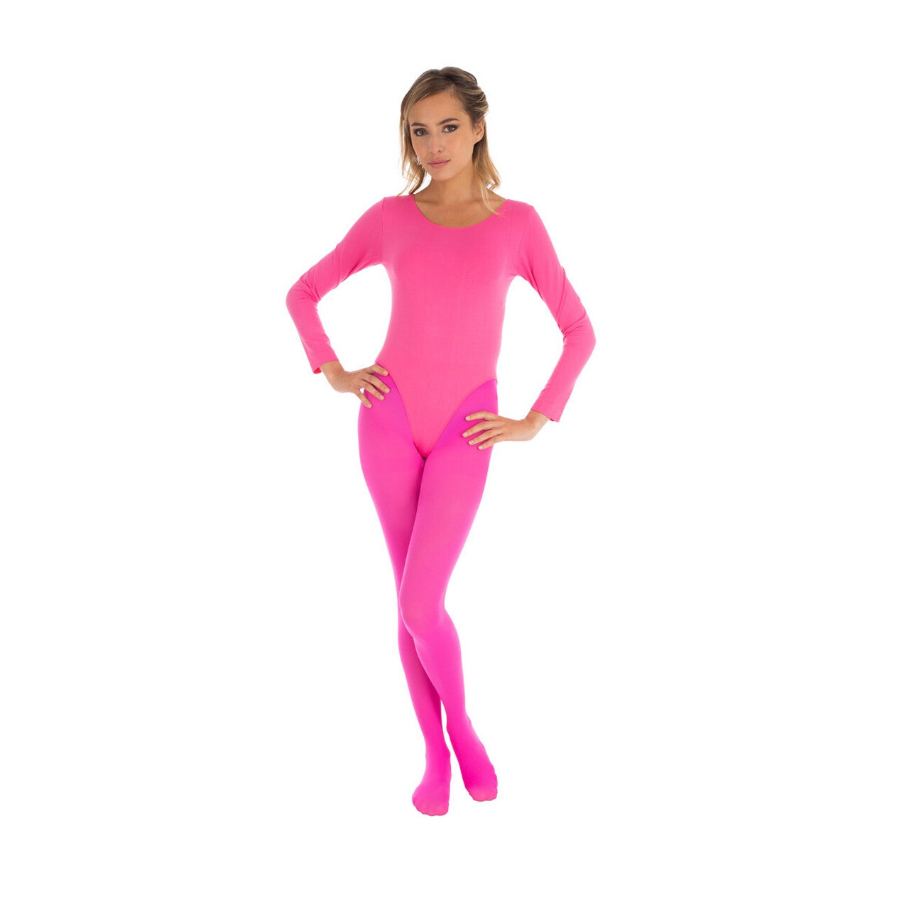 Op deze afbeelding zie je een Kostuums, van het merk Chaks. Body Lange Mouwen Pink Vrouw