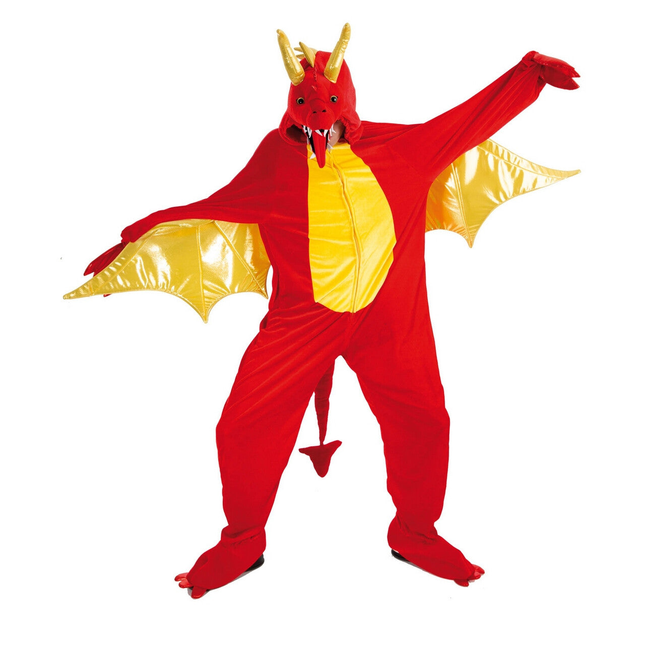 Op deze afbeelding zie je een Kostuums, van het merk Chaks. Rode Draak Vhagar Kostuum