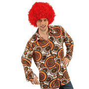 Op deze afbeelding zie je een Kostuums, van het merk Chaks. Typisch Jaren 70 Style Overhemd Man