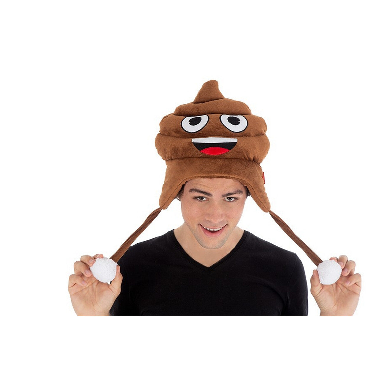Op deze afbeelding zie je een Accessoires, van het merk Chaks. Poep Emoji Muts