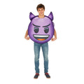 Paarse Duivel Emoji Kostuum