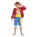Straw Hat Monkey D Luffy Jongen Kostuum