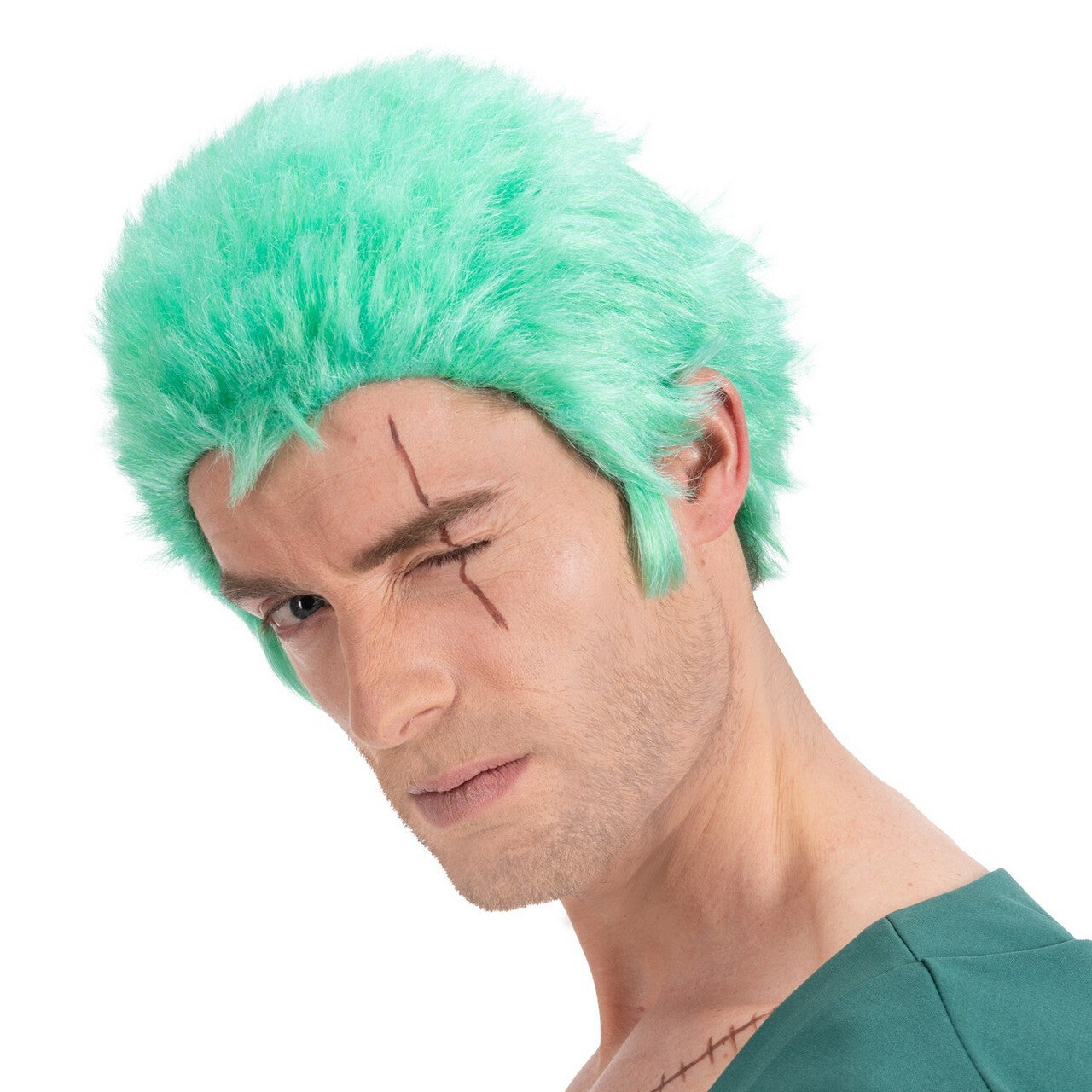 Op deze afbeelding zie je een Accessoires, van het merk Chaks. Zoro Pruik Manga