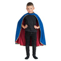 Omkeerbare Ridder Cape Rood Blauw Jongen Kostuum