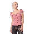 Liesl Oktoberfest Blouse Rood / Wit Vrouw