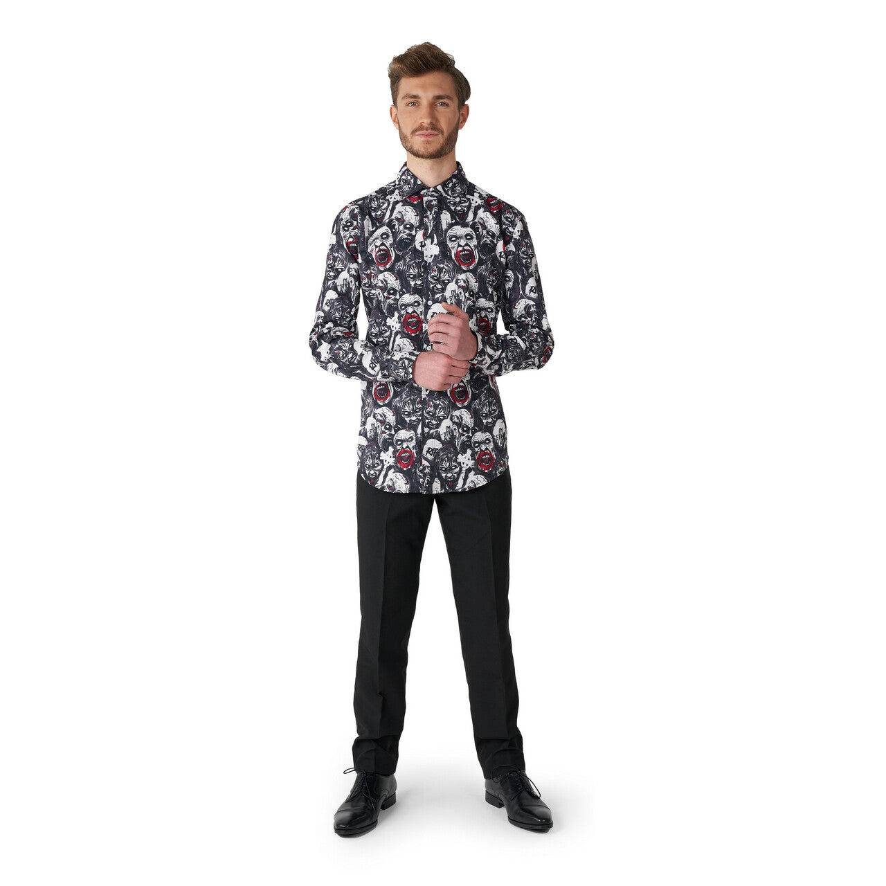 Op deze afbeelding zie je een Kostuums, van het merk Opposuits. Hungry Zombie Characters Man
