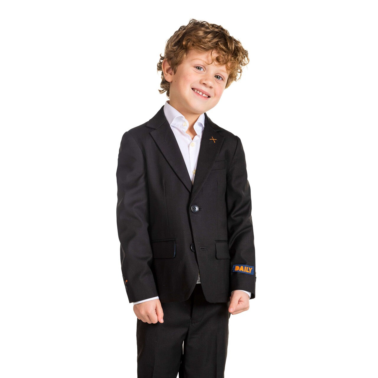 Op deze afbeelding zie je een Kostuums, van het merk Opposuits. Boys Daily Deep Black Jongen Kostuum