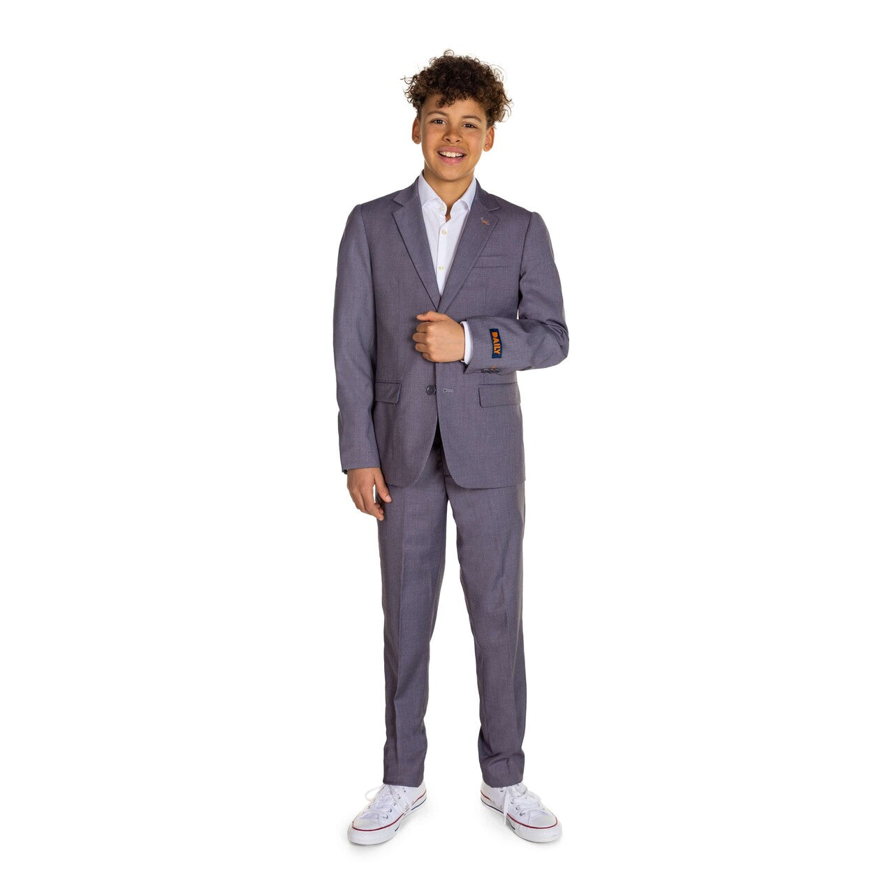 Op deze afbeelding zie je een Kostuums, van het merk Opposuits. Teen Boys Daily Dark Grey Jongen Kostuum