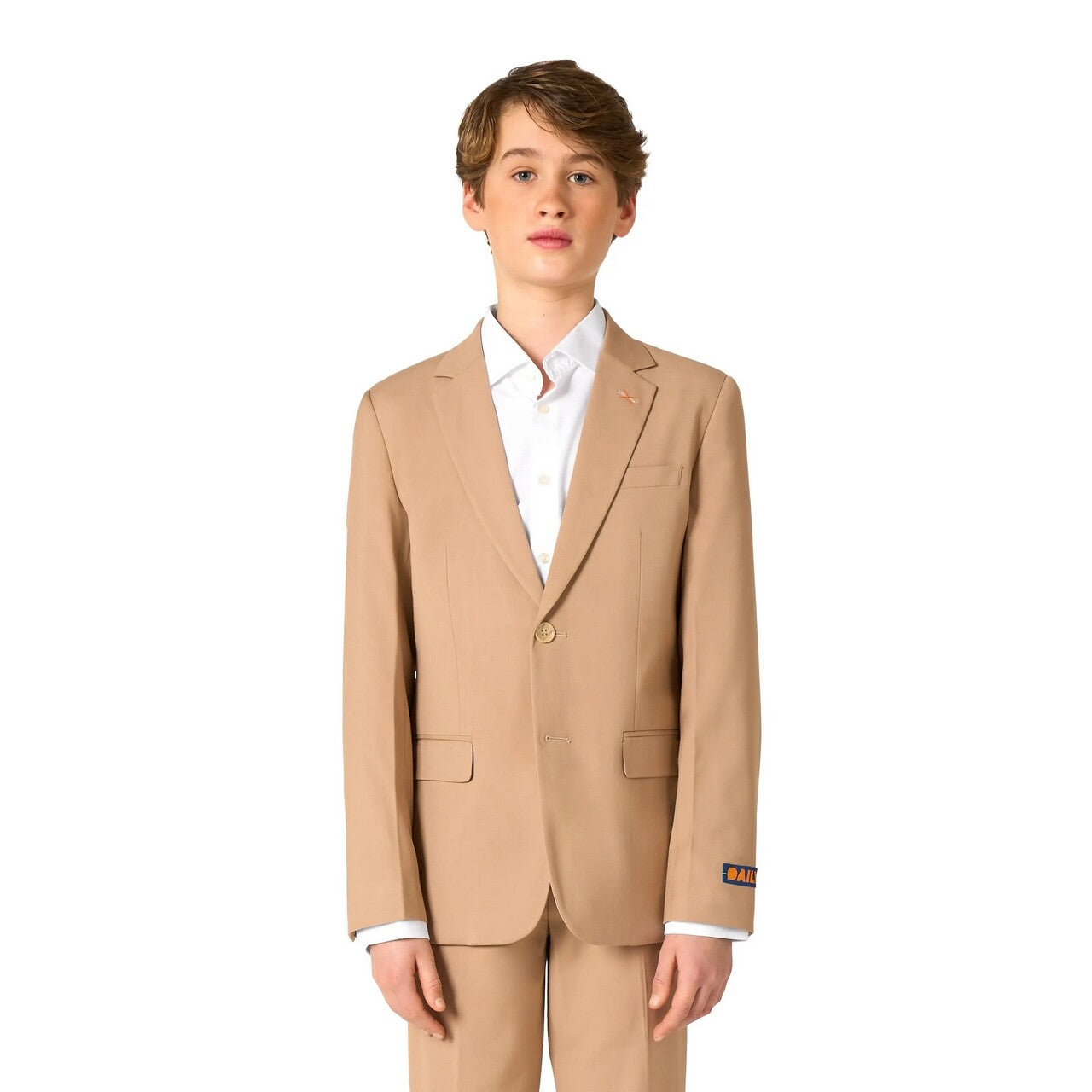 Op deze afbeelding zie je een Kostuums, van het merk Opposuits. Daily Dark Sand Tiener Jongen Kostuum