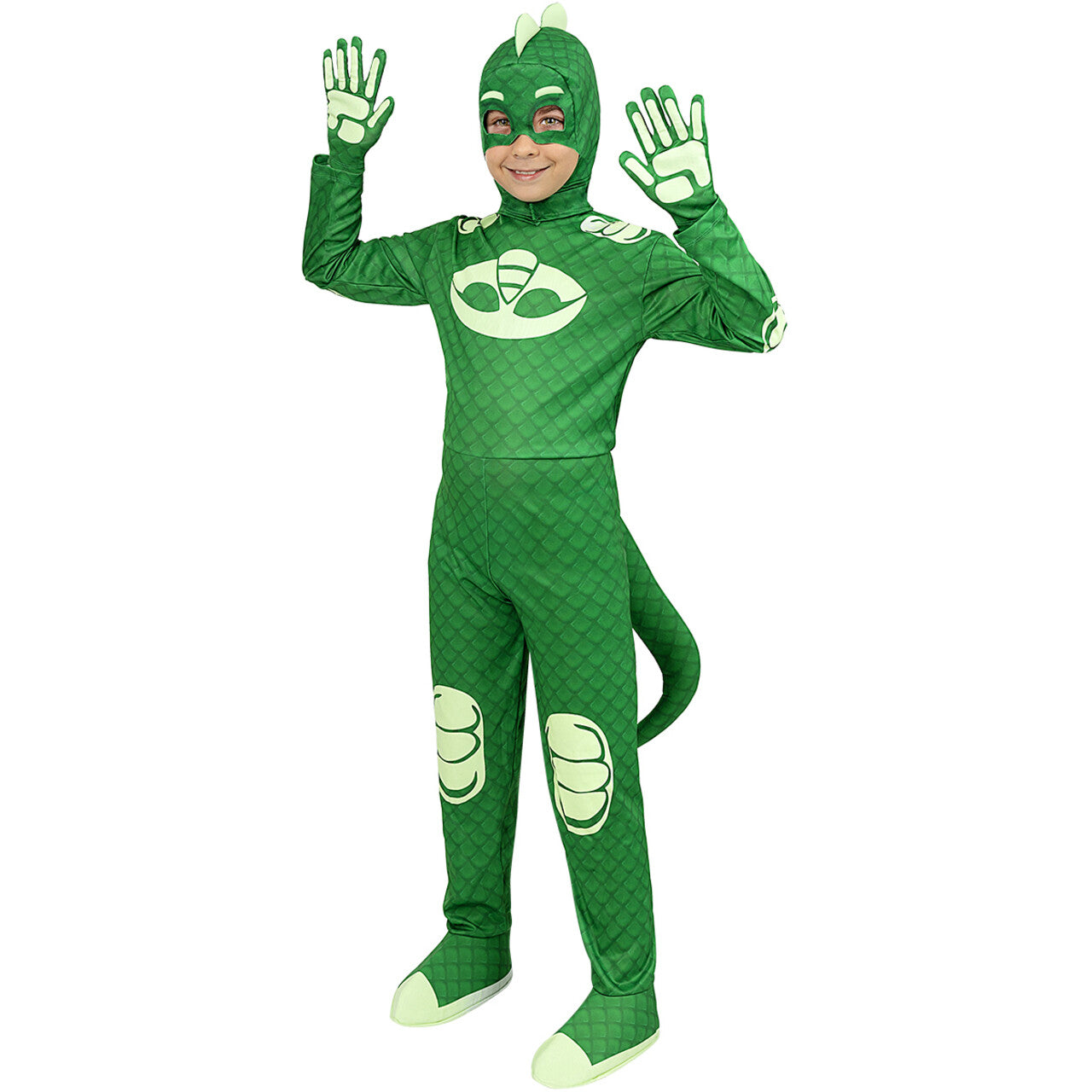 Op deze afbeelding zie je een Accessoires, van het merk Funidelia. Gekko Pj Masks Kap Groen