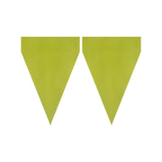 Op deze afbeelding zie je een Decoratie, van het merk Funidelia. Lime Groene Vlaggenlijn 9 Wimpels 3 Meter