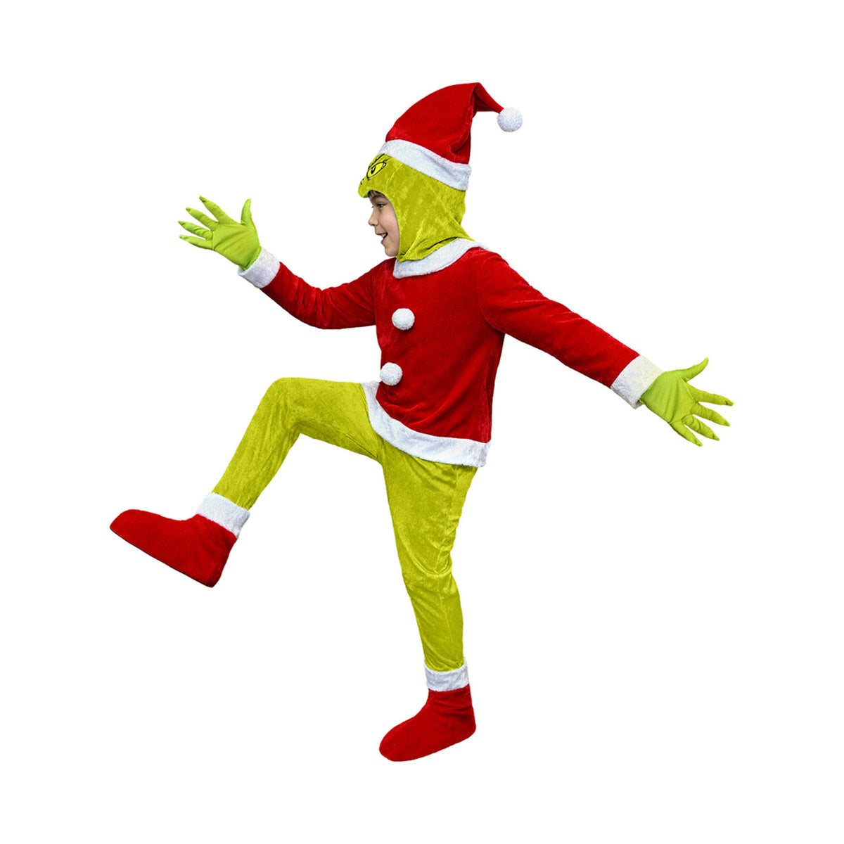 Op deze afbeelding zie je een Kostuums, van het merk Funidelia. The Grinch™ Merry Grinchmas Kind Kostuum