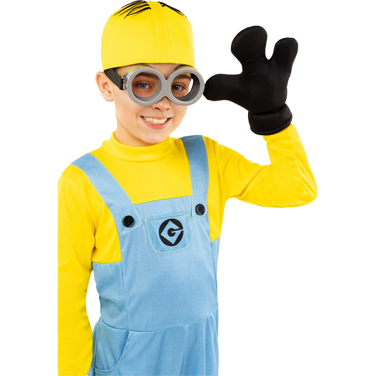 Op deze afbeelding zie je een Kostuums, van het merk Funidelia. Minions Dave Kind Kind Kostuum