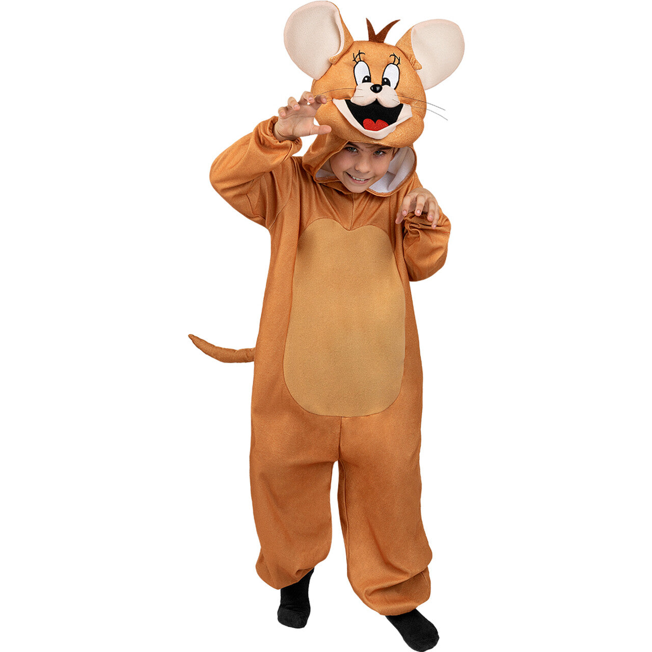 Op deze afbeelding zie je een Kostuums, van het merk Funidelia. Jerry De Grappige Muis Pak Me Dan Onesie Kind