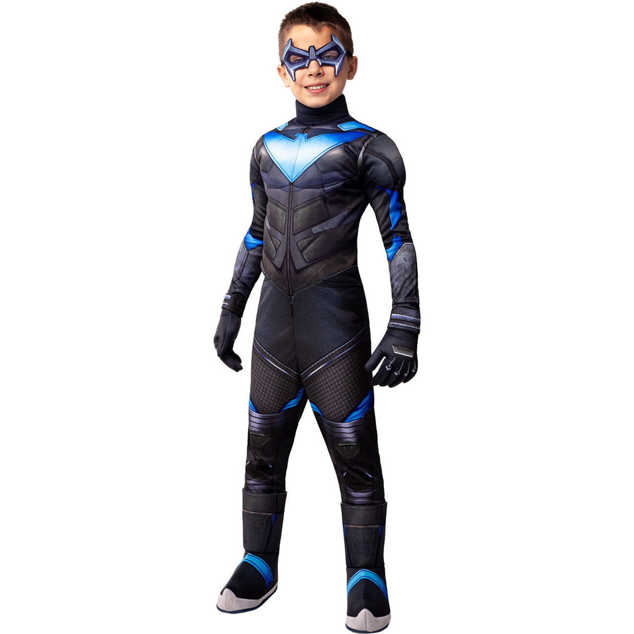 Op deze afbeelding zie je een Kostuums, van het merk Funidelia. Gotham Knights™ Nightwing Jongen Kostuum