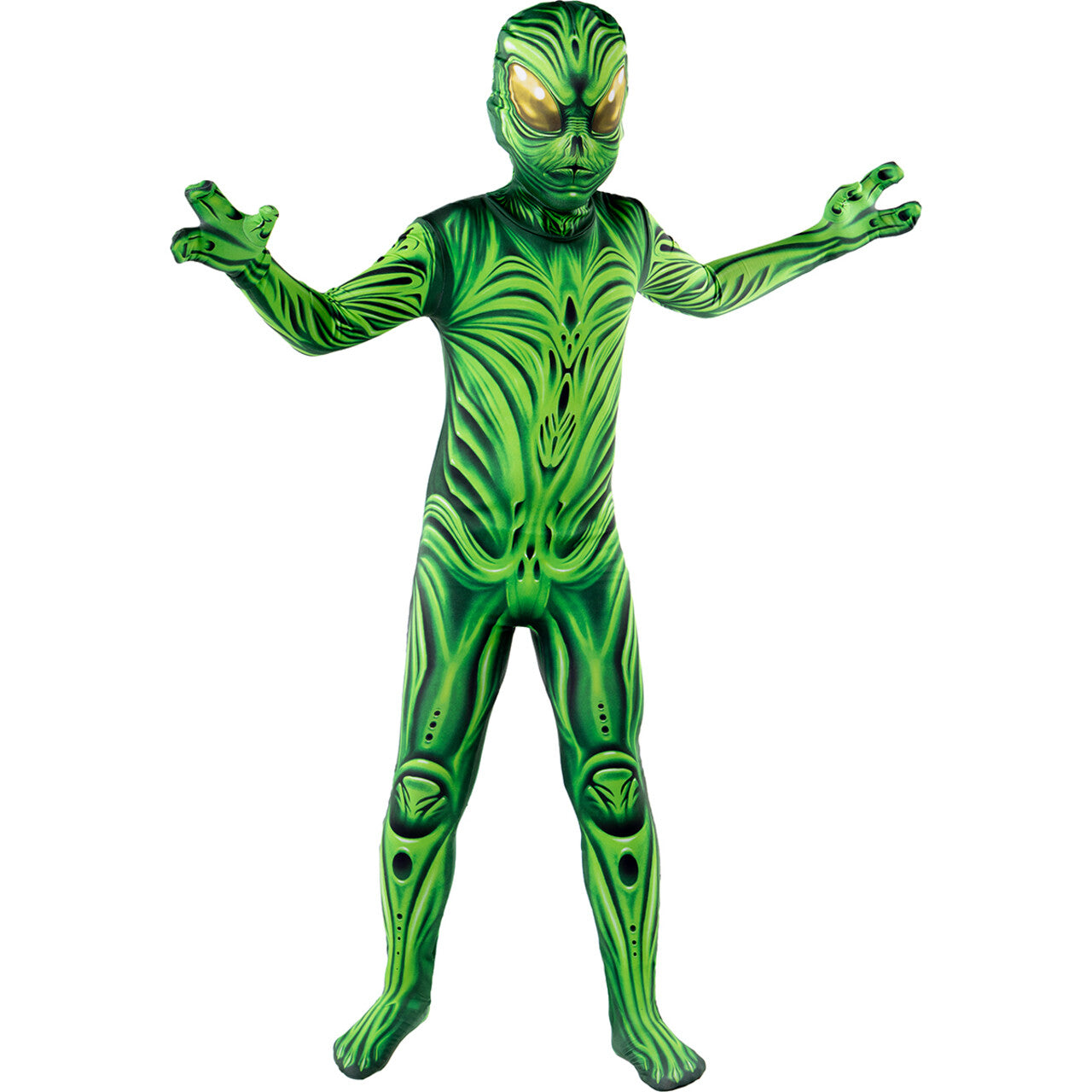 Op deze afbeelding zie je een Kostuums, van het merk Funidelia. Alien Monster Second Skin Jongen Kostuum