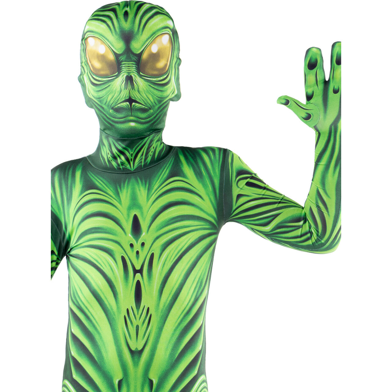 Op deze afbeelding zie je een Kostuums, van het merk Funidelia. Alien Monster Second Skin Jongen Kostuum