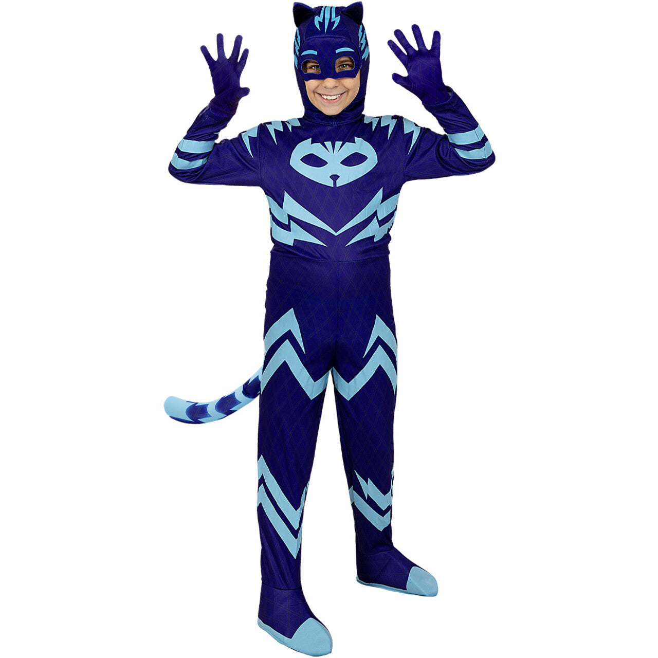 Op deze afbeelding zie je een Accessoires, van het merk Funidelia. Catboy Pj Masks Kap Blauw