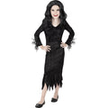 Heksachtige Morticia Addams™ Kind Meisje Kostuum