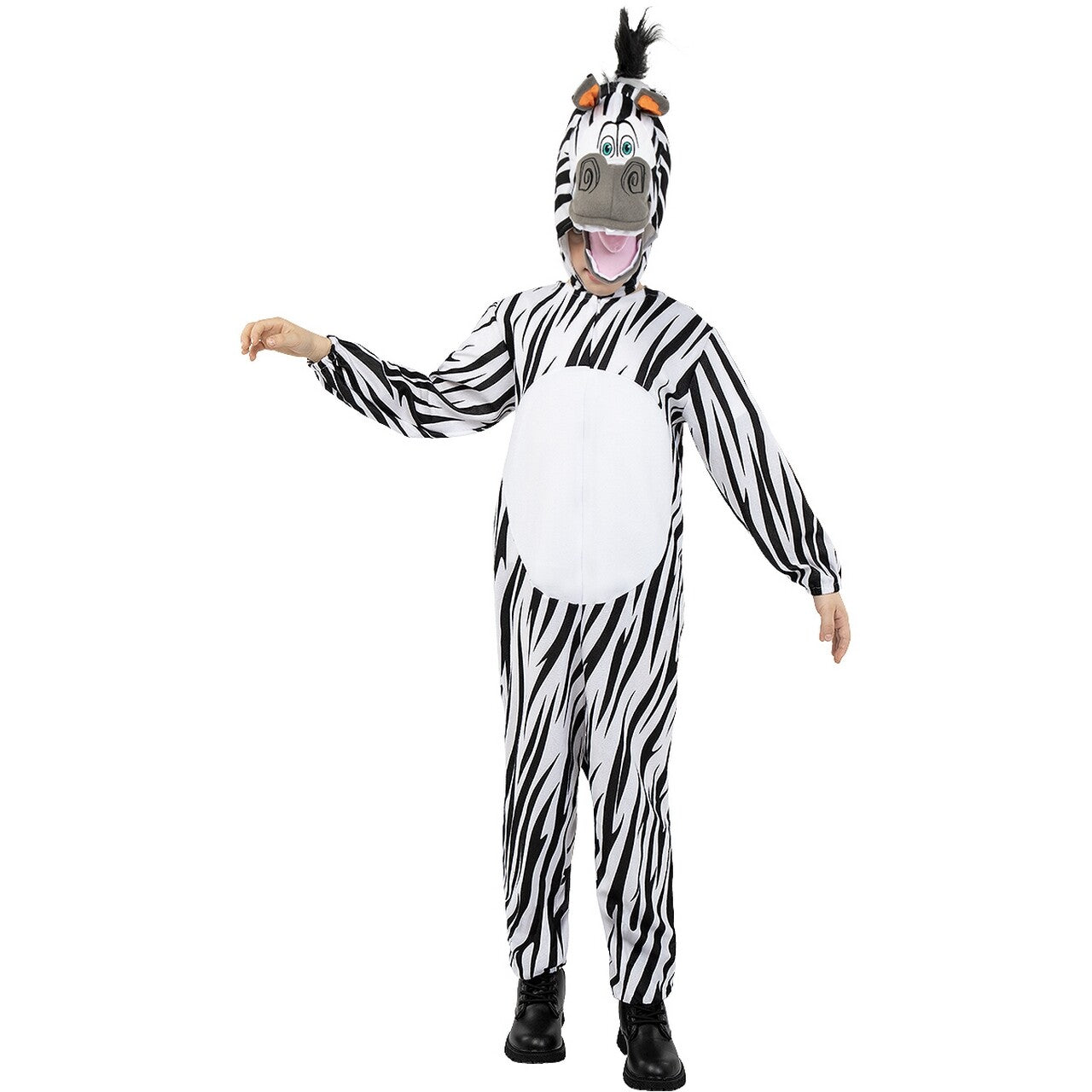 Op deze afbeelding zie je een Kostuums, van het merk Funidelia. Madagascar Marty De Zebra Kind Kind Kostuum