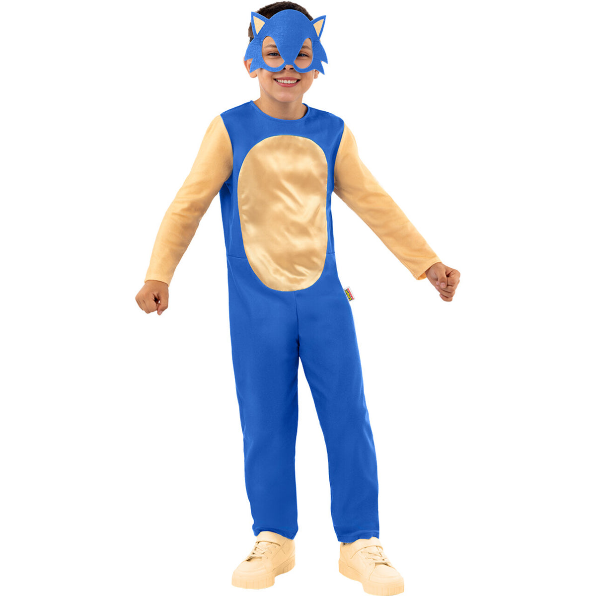 Op deze afbeelding zie je een Kostuums, van het merk Funidelia. Supersonische Sonic™ Kind Kostuum