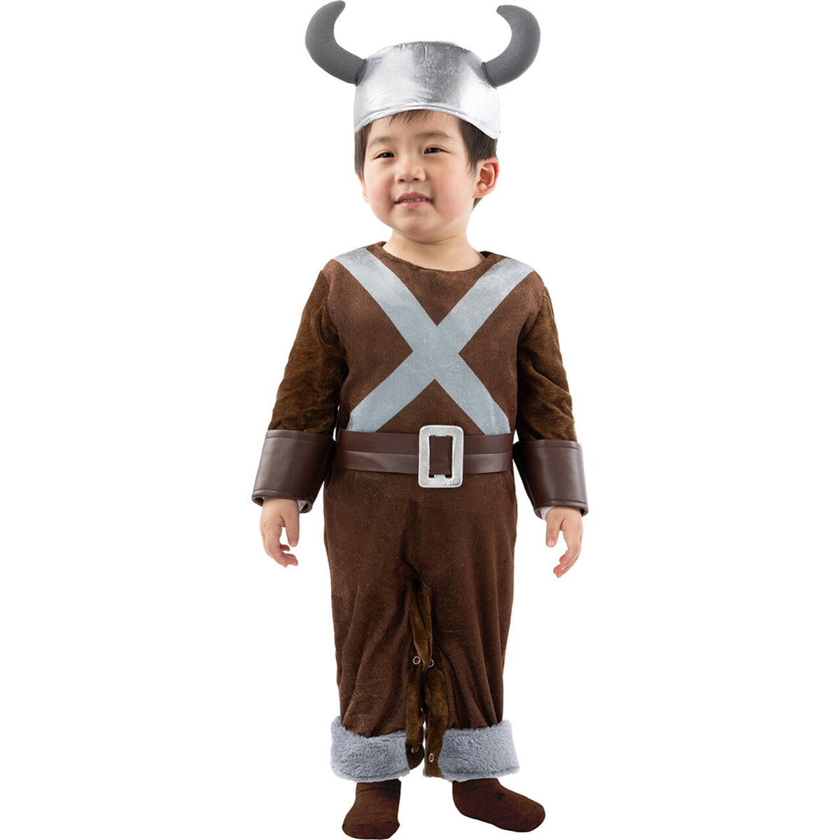 Op deze afbeelding zie je een Kostuums, van het merk Funidelia. Stoere Mini Viking Jongen Kostuum
