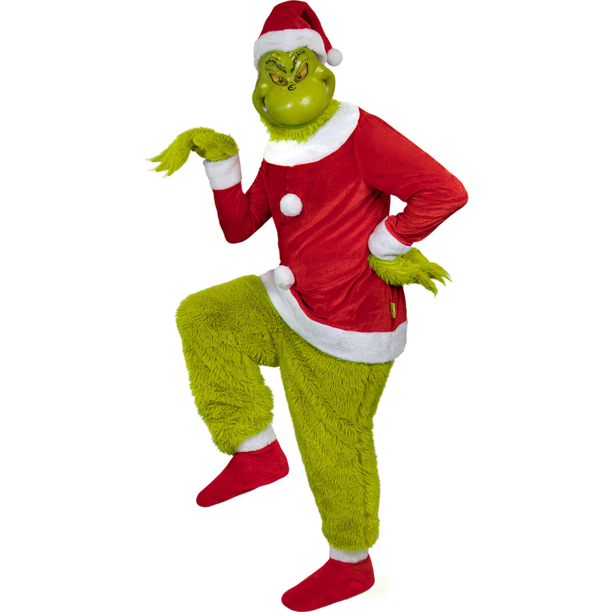 Op deze afbeelding zie je een Kostuums, van het merk Funidelia. Groene Kerstboef The Grinch Unisex Kostuum
