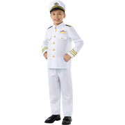 Op deze afbeelding zie je een Kostuums, van het merk Funidelia. Navy Captain Jongen Kostuum
