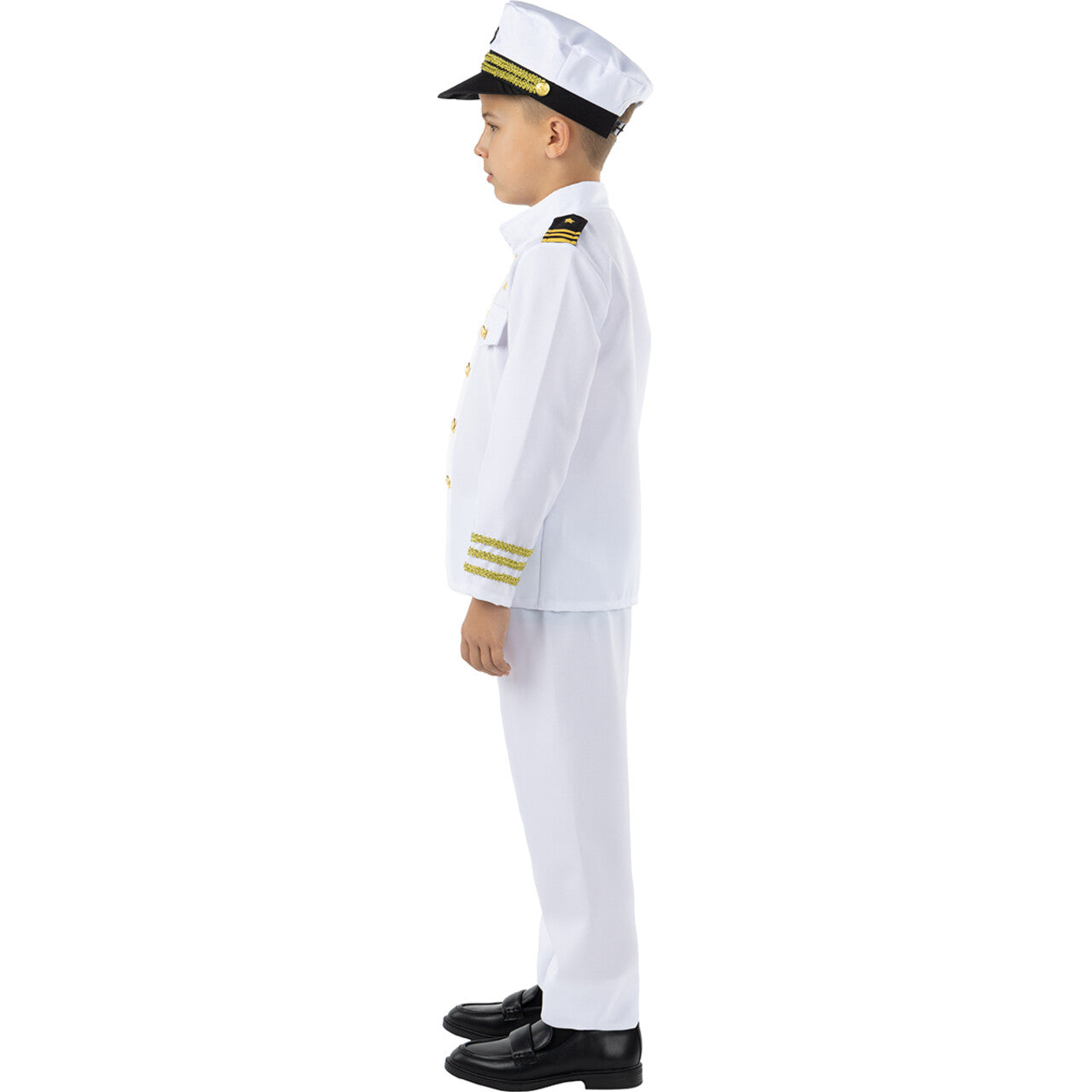 Op deze afbeelding zie je een Kostuums, van het merk Funidelia. Navy Captain Jongen Kostuum