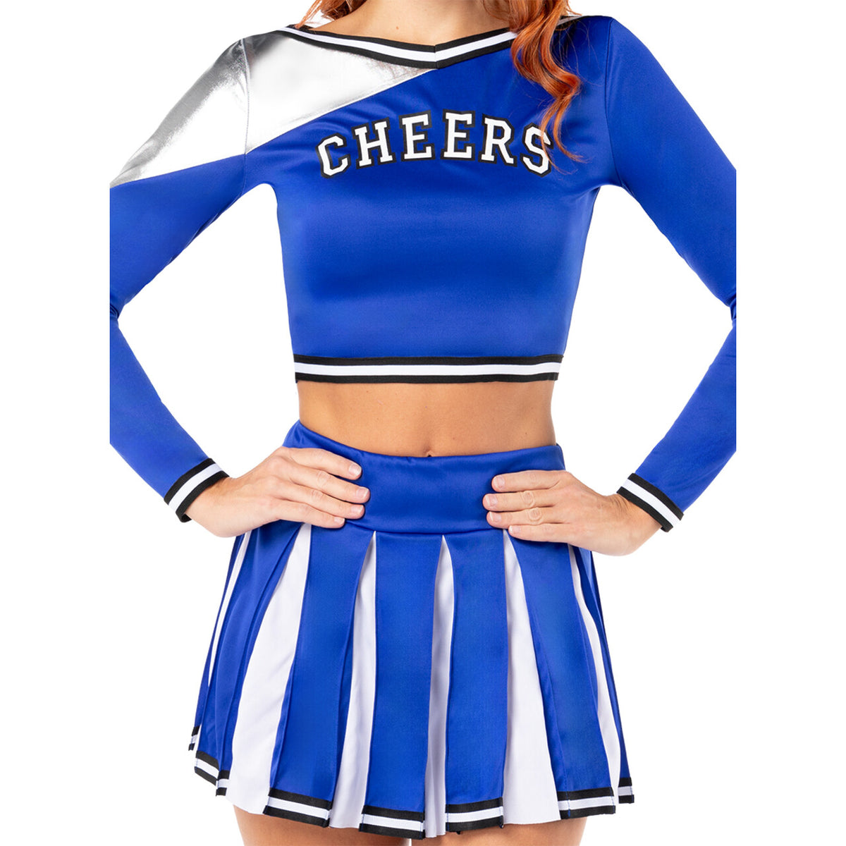 Op deze afbeelding zie je een Kostuums, van het merk Funidelia. Born To Cheer USA Cheerleader Vrouw Kostuum