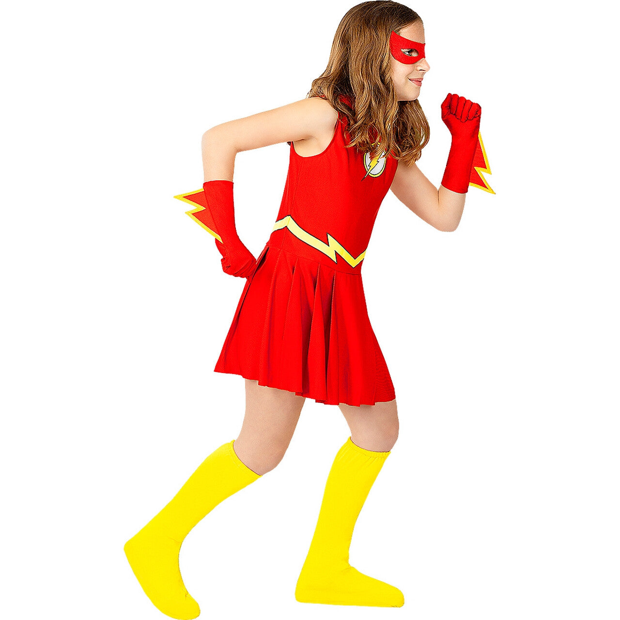 Op deze afbeelding zie je een Kostuums, van het merk Funidelia. Flash Costume For Girls Meisje Kostuum