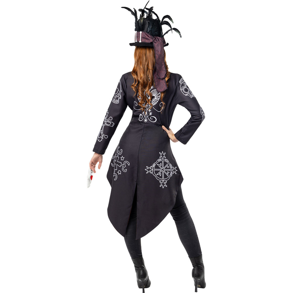 Op deze afbeelding zie je een Kostuums, van het merk Funidelia. Voodoo Skeleton Lady Vrouw Kostuum