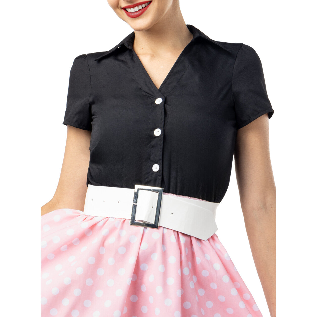 Op deze afbeelding zie je een Kostuums, van het merk Funidelia. Pretty In The 50S Jurk Vrouw