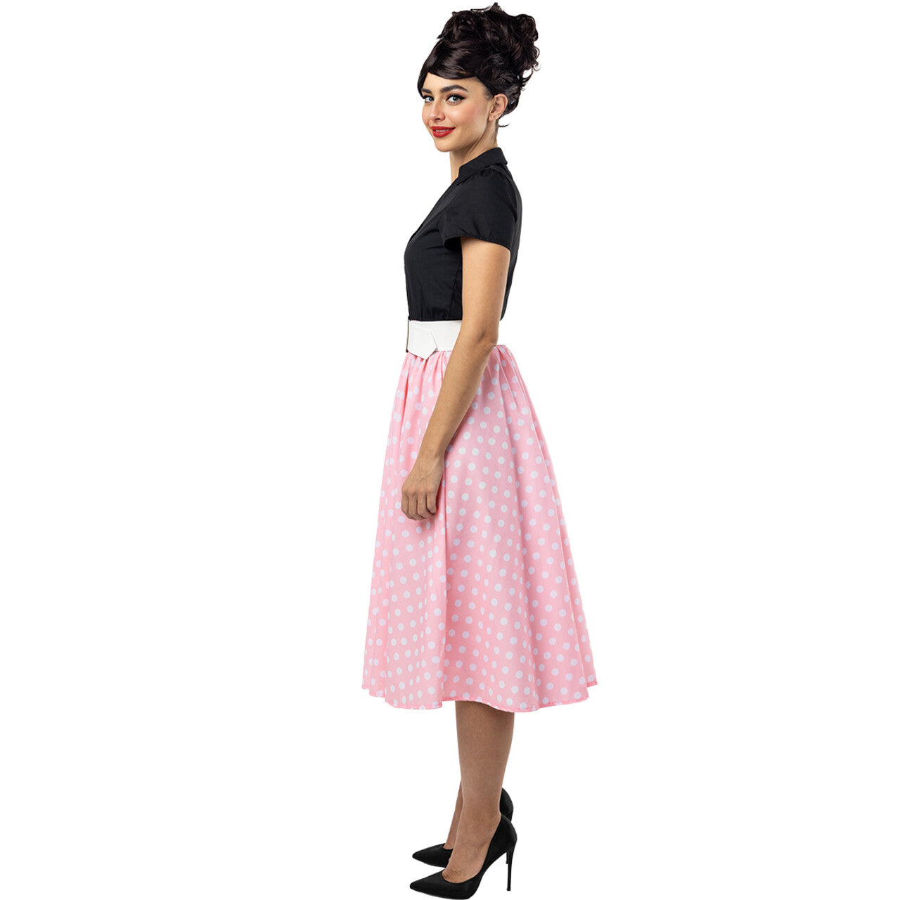 Op deze afbeelding zie je een Kostuums, van het merk Funidelia. Pretty In The 50S Jurk Vrouw