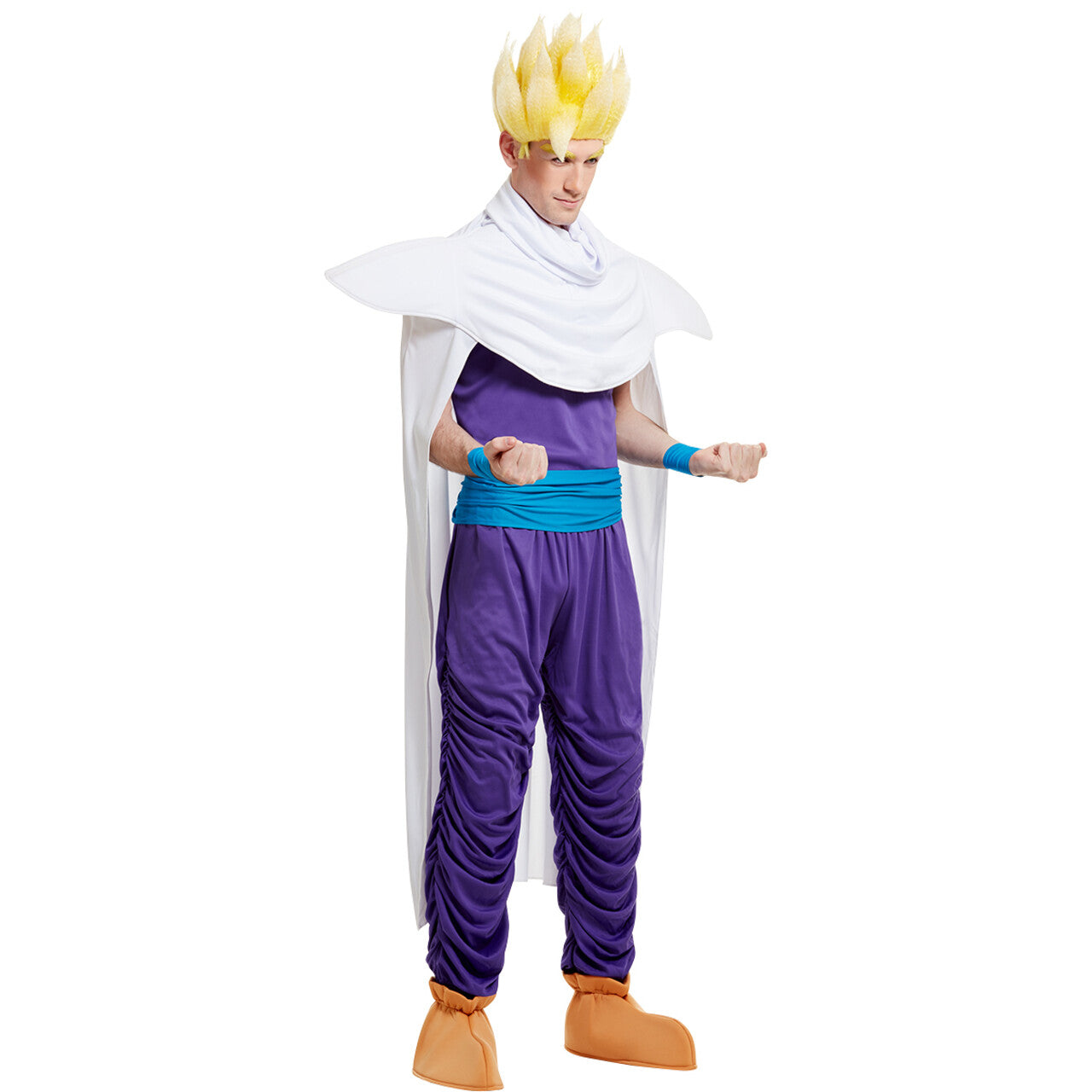 Op deze afbeelding zie je een Kostuums, van het merk Funidelia. Supersterke Gohan™ Dragon Ball™ Man Kostuum