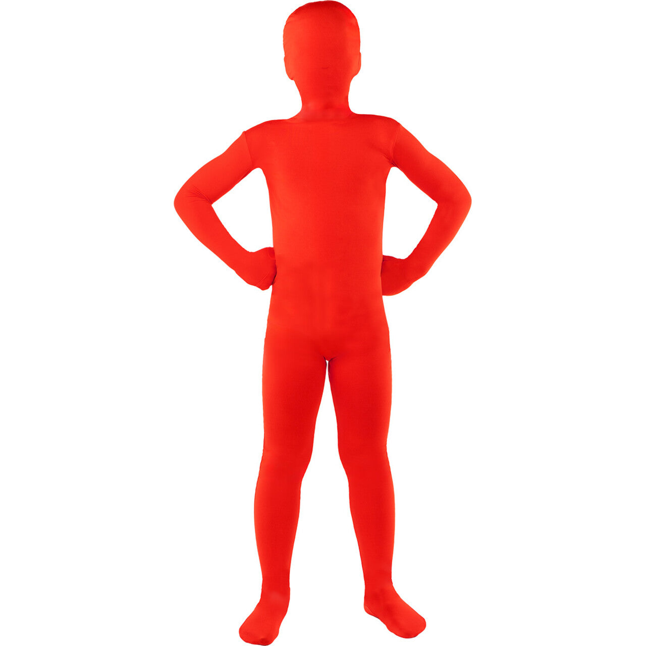 Op deze afbeelding zie je een Kostuums, van het merk Funidelia. Second Skin Red Kind Kostuum