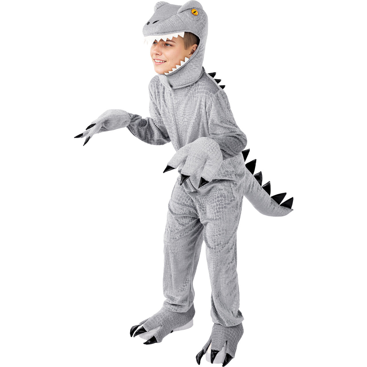 Op deze afbeelding zie je een Kostuums, van het merk Funidelia. T-Rex Dinosaurus Jongen Kostuum
