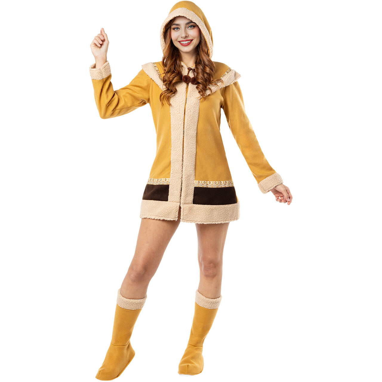 Op deze afbeelding zie je een Kostuums, van het merk Funidelia. Eskimo Ellie Vrouw Kostuum